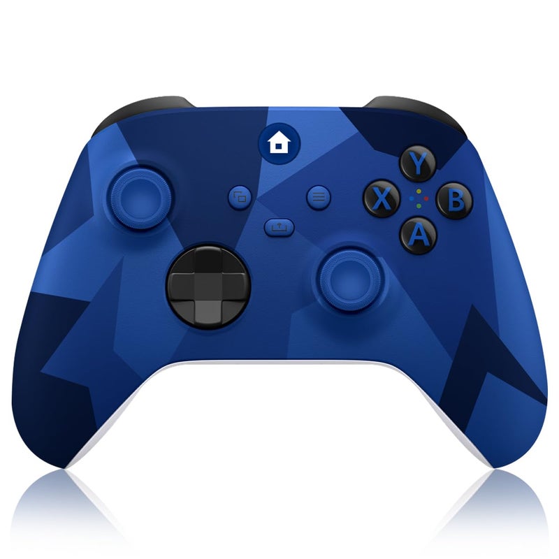 BUERTT Store وحدة تحكم Xbox One، وحدة تحكم Xbox اللاسلكية لجهاز Xbox One، Xbox Series X/S، وحدة تحكم لاسلكية مع مقبس صوت 3.5 مم، مع محول لاسلكي 2.4GHz، لون كمو أزرق - Image 1